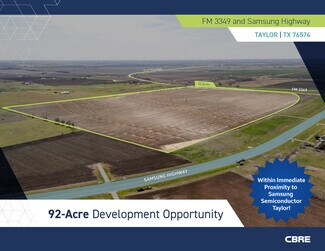 Plus de détails pour FM 3349 & Samsung Highway, Taylor, TX - Terrain à vendre