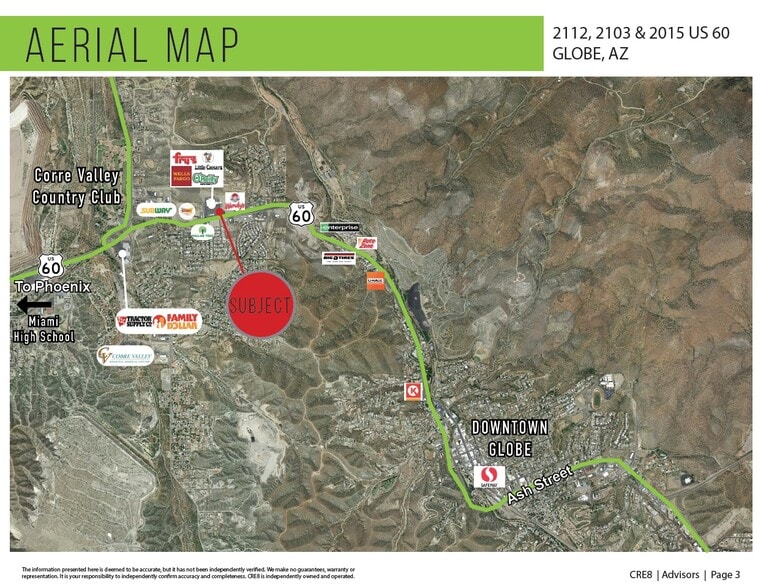 2115 US Highway 60, Globe, AZ for lease - Aerial - Image 3 of 5