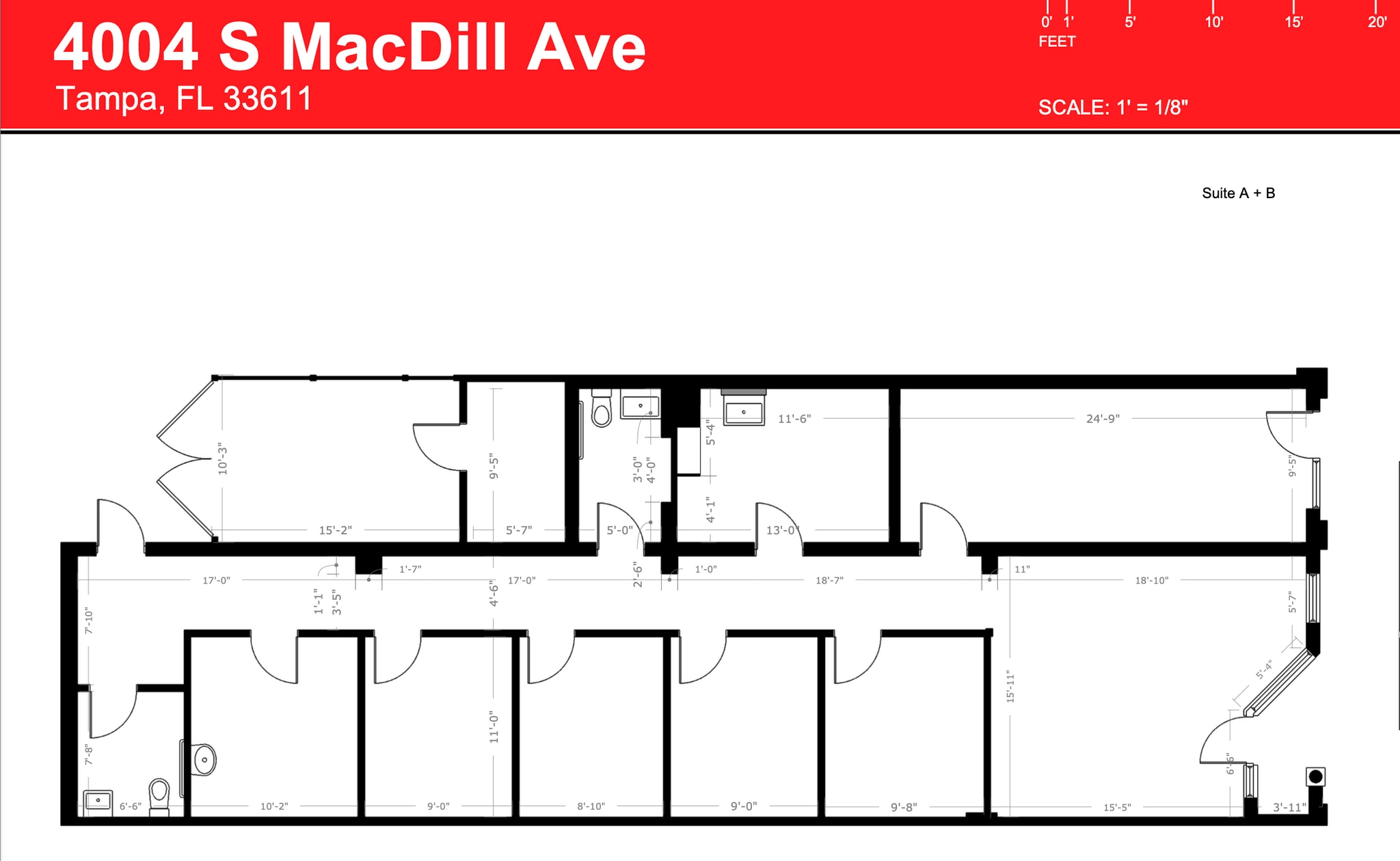 4004 S Macdill Ave, Tampa, FL à louer Plan d’étage- Image 1 de 16