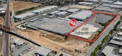 1151 Palmyrita Ave, Riverside, CA - Aérien Vue de la carte