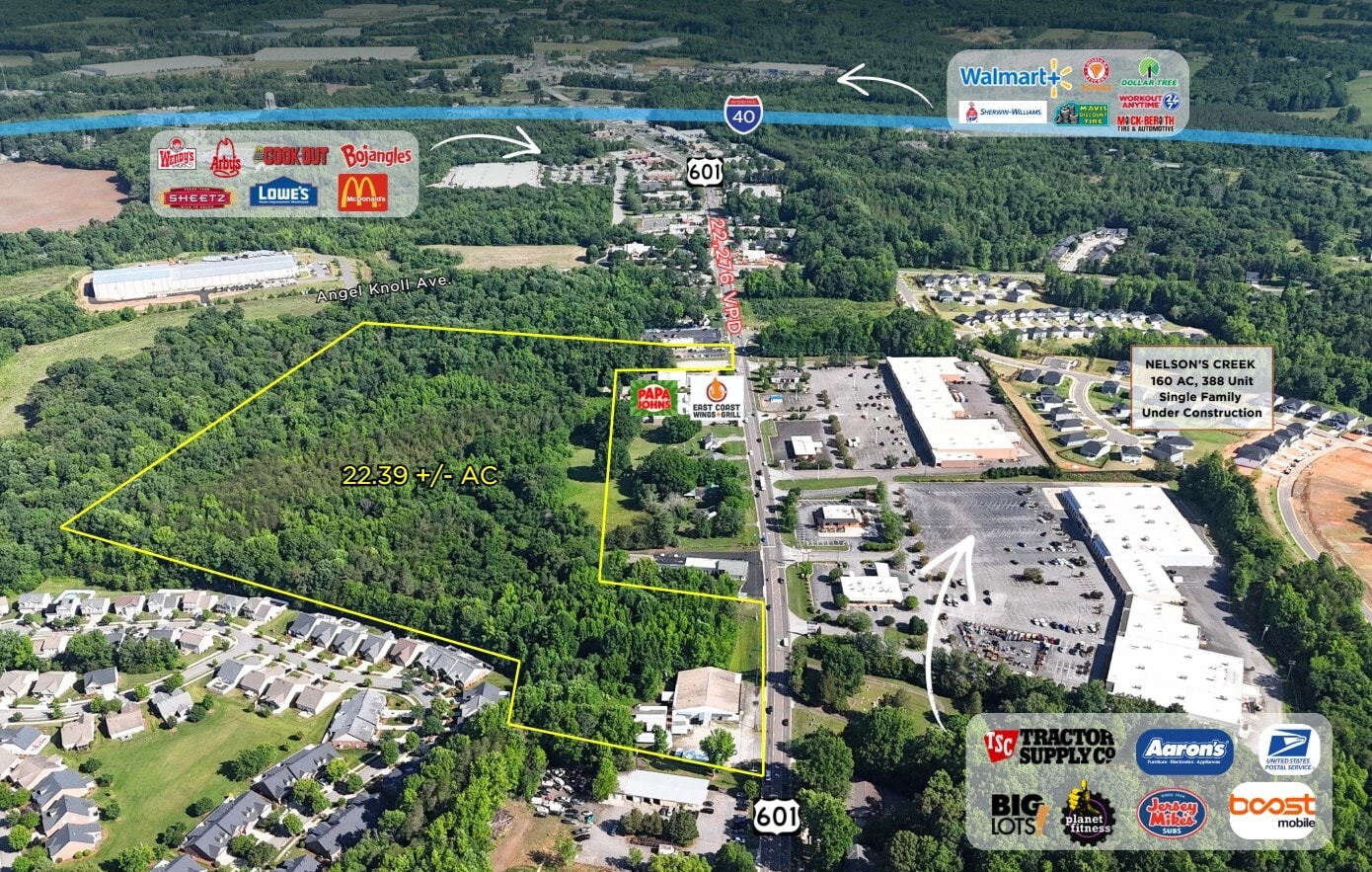 00 Hwy 601, Mocksville, NC for sale Aerial- Image 1 of 4