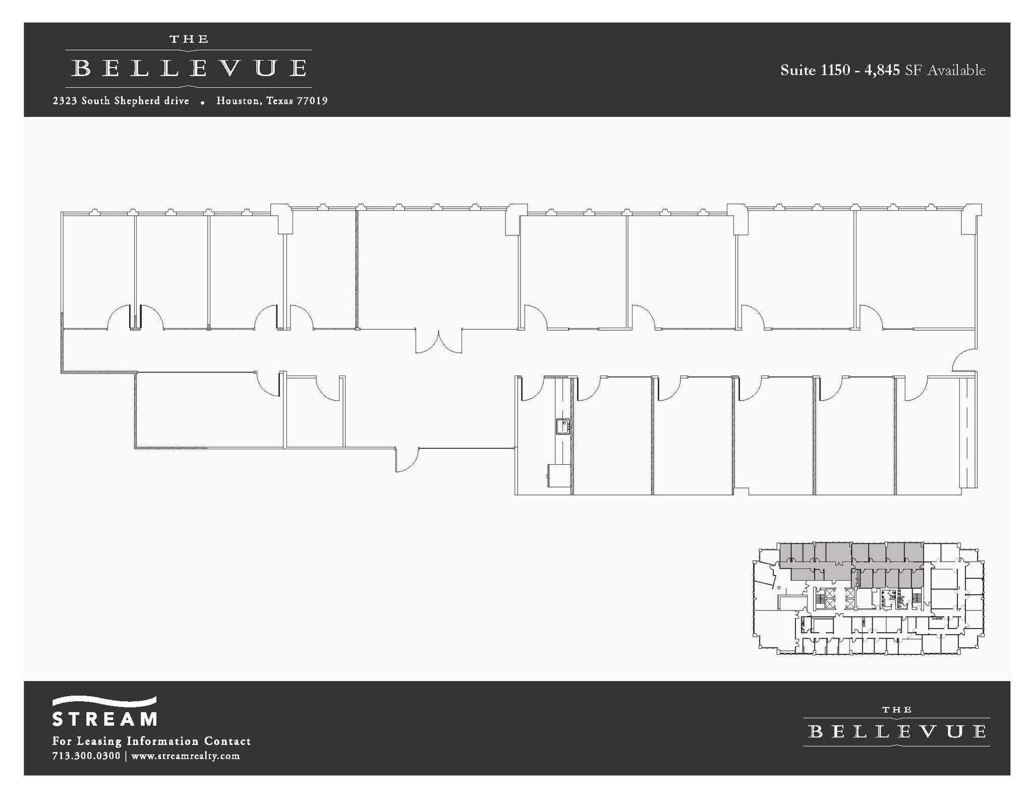 2323 S Shepherd Dr, Houston, TX à louer Plan d  tage- Image 1 de 1