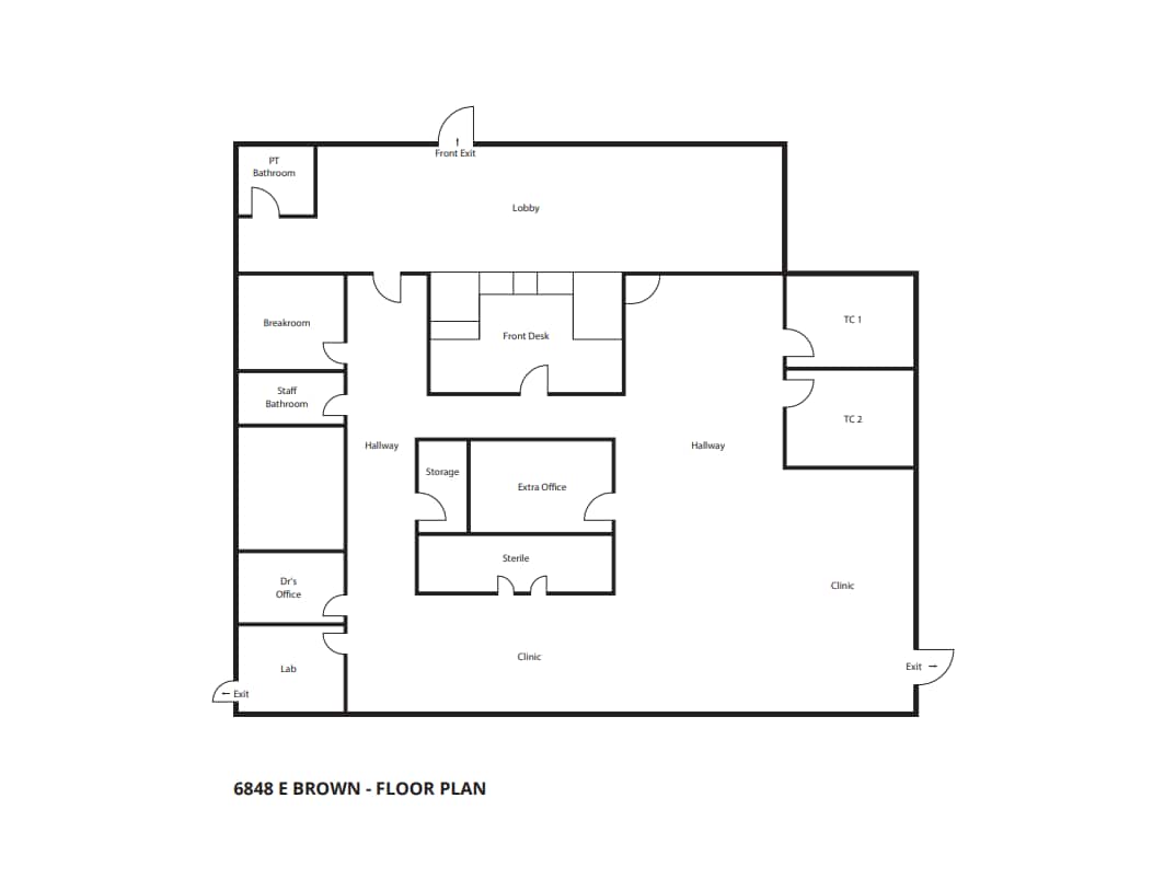 6848 E Brown Rd, Mesa, AZ à vendre Plan d’étage- Image 1 de 8