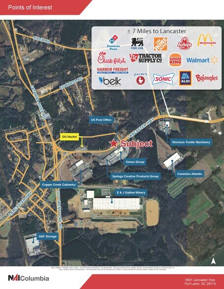 5901 Lancaster Hwy, Fort Lawn, SC à vendre - Photo du bâtiment - Image 3 de 6