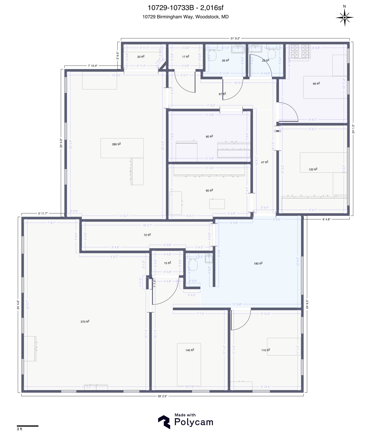 10707-10753 Birmingham Way, Woodstock, MD for lease Floor Plan- Image 1 of 1