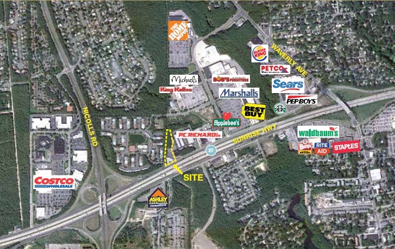 615 W Sunrise Hwy, Patchogue, NY for sale - Aerial - Image 2 of 5