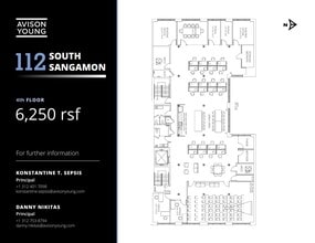 112 S Sangamon St, Chicago, IL à louer Plan d’étage- Image 2 de 2