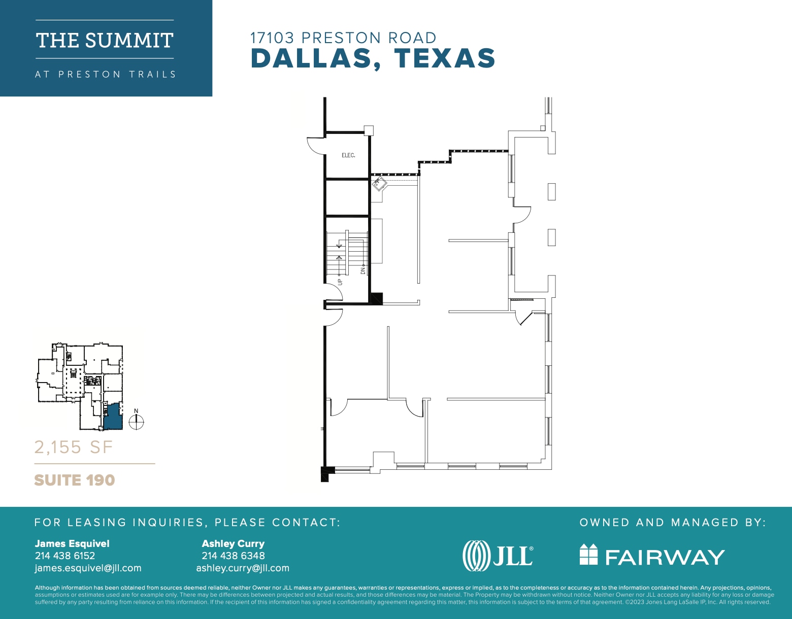 17101 Preston Rd, Dallas, TX à louer Plan d’étage- Image 1 de 1