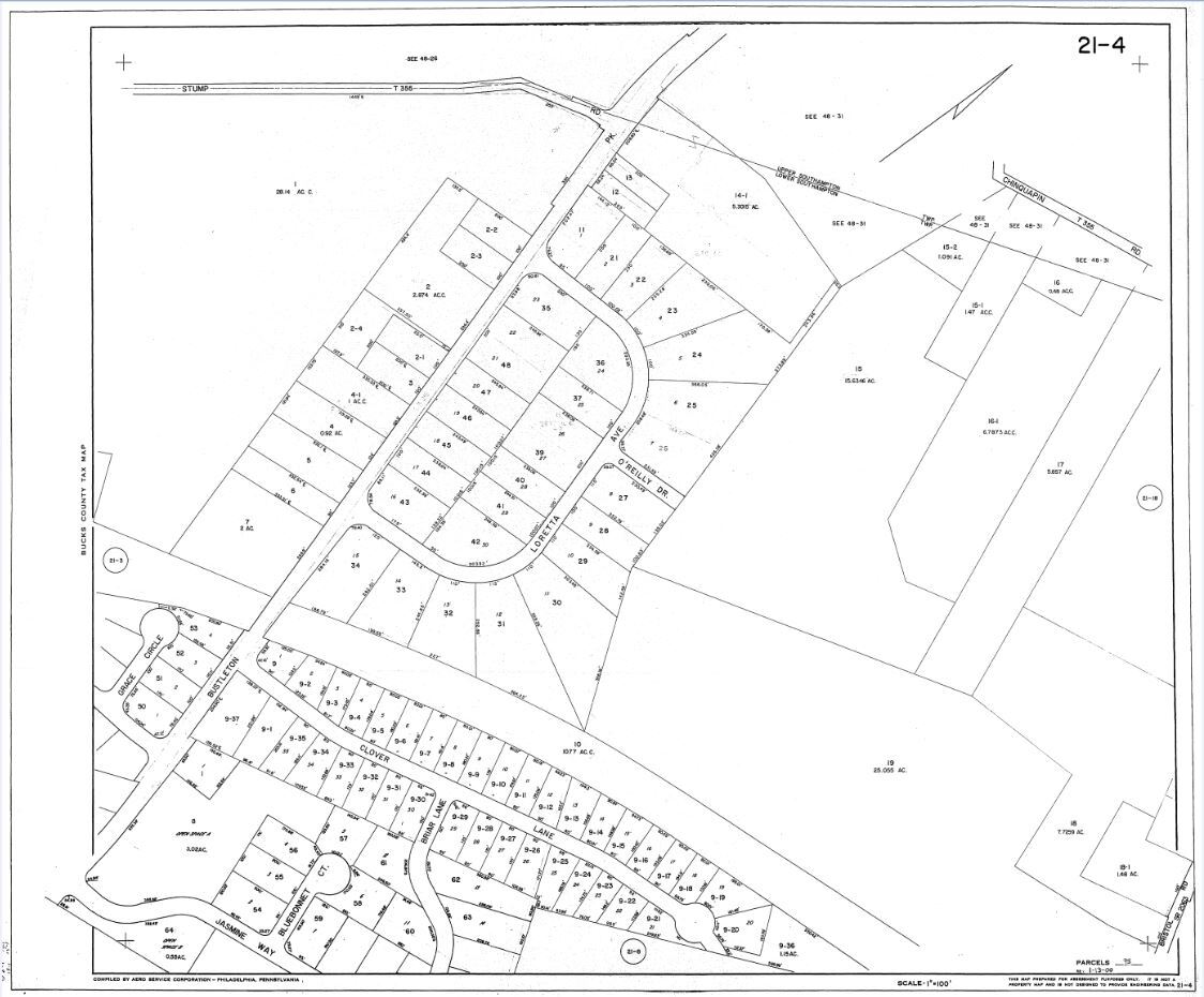 1331 OREILLY Dr, Feasterville Trevose, PA à vendre Plan cadastral- Image 1 de 1