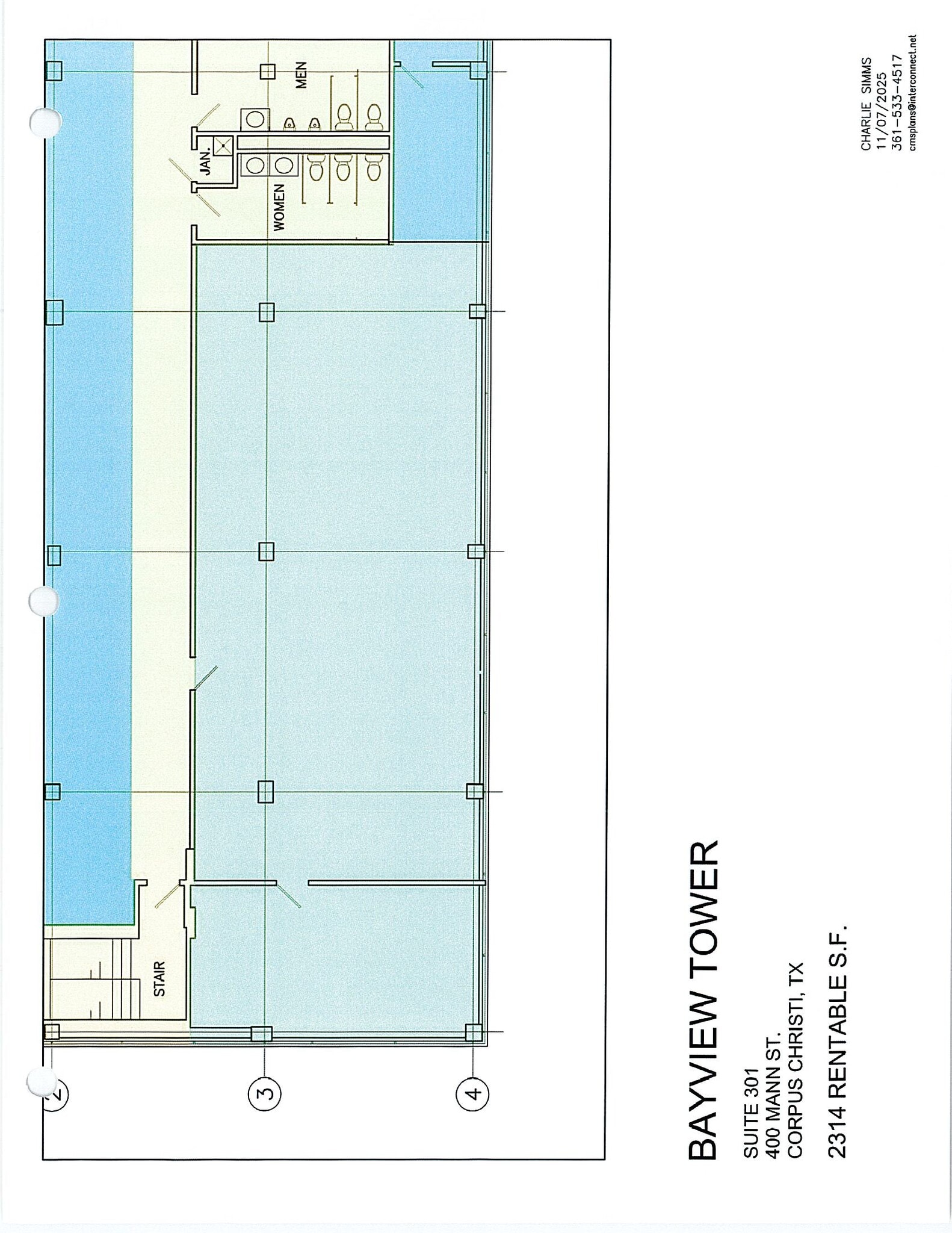 400 Mann St, Corpus Christi, TX for lease Floor Plan- Image 1 of 1