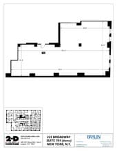 225 Broadway, New York, NY for lease Floor Plan- Image 1 of 2