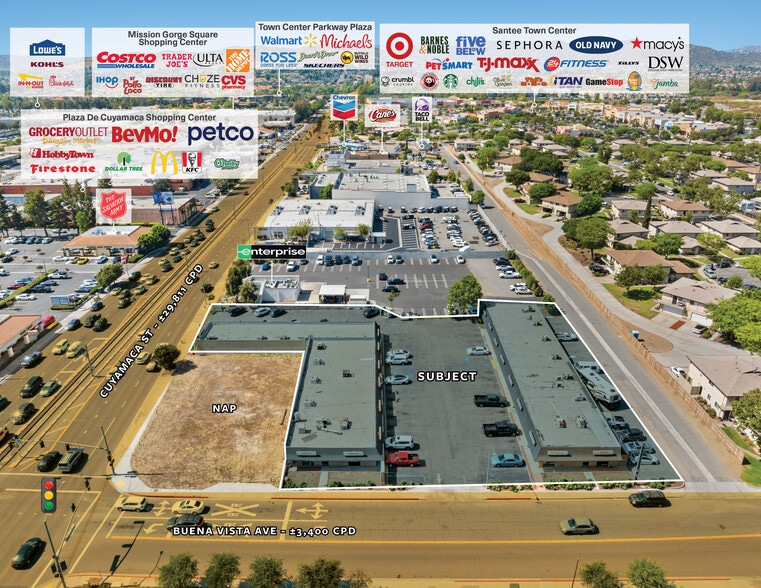 8781 Cuyamaca St, Santee, CA for sale - Aerial - Image 2 of 19