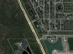 20374 N Tamiami Trl, North Fort Myers, FL - AÉRIEN Vue de la carte