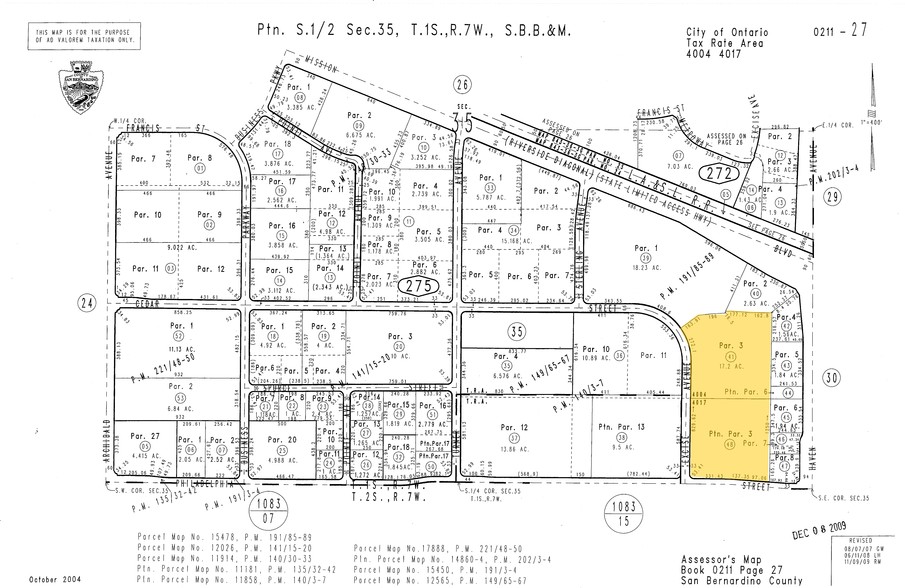 2155 S Excise Ave, Ontario, CA à louer - Plan cadastral - Image 3 de 4