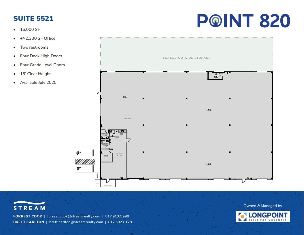 5721 E Rosedale St, Fort Worth, TX for lease Floor Plan- Image 1 of 1