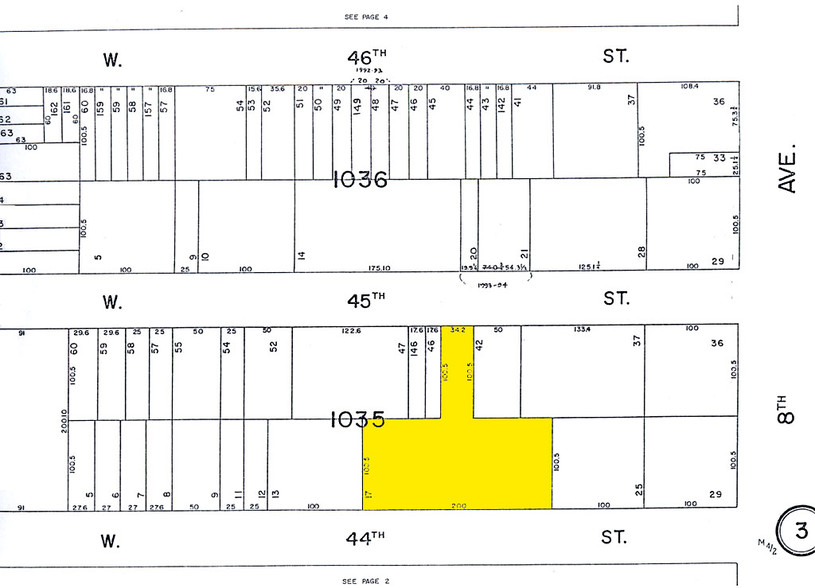 321 W 44th St, New York, NY for lease - Plat Map - Image 2 of 2