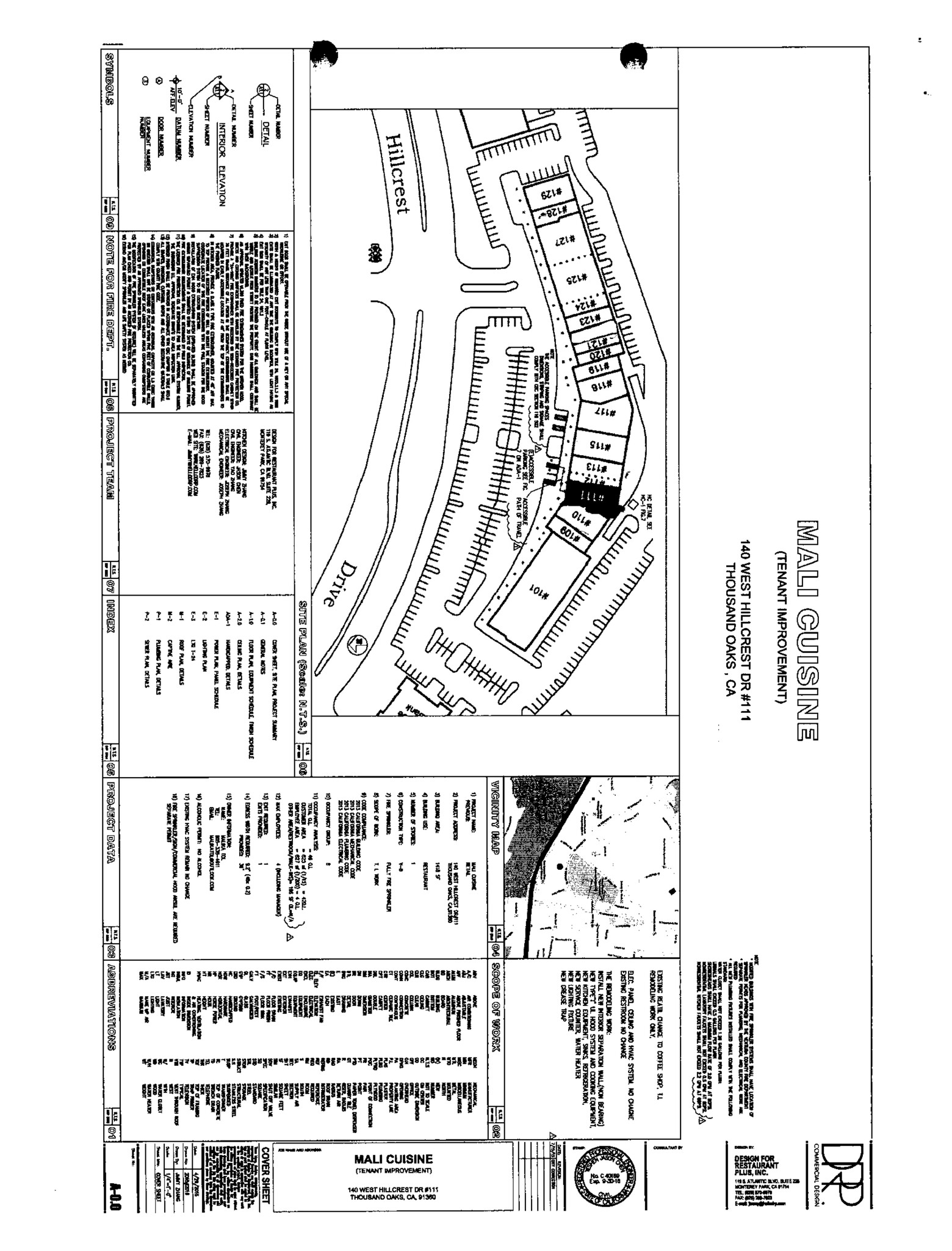 140 W Hillcrest Dr, Thousand Oaks, CA à louer Plan de site- Image 1 de 17