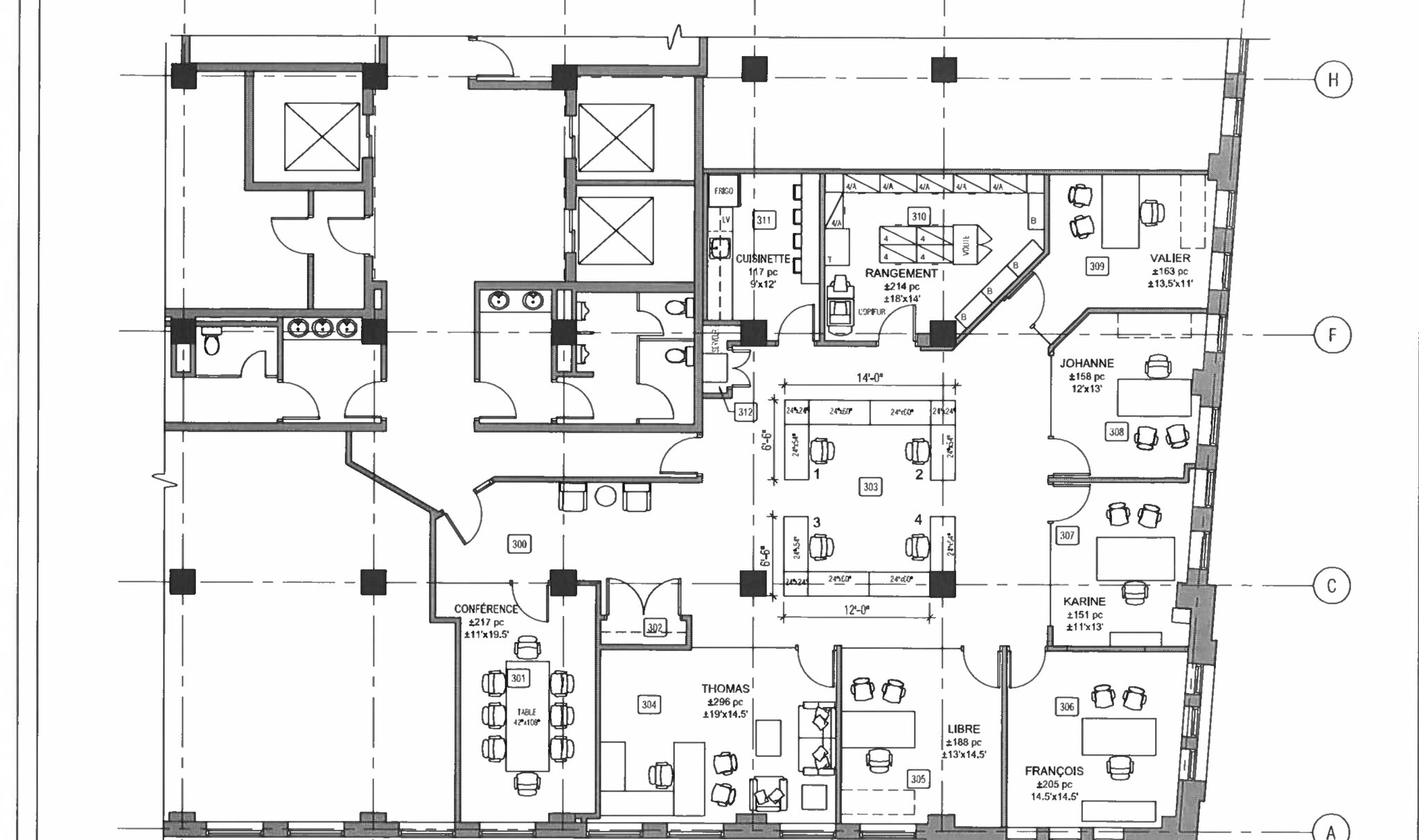 215 Rue Saint-Jacques, Montréal, QC for lease Floor Plan- Image 1 of 15