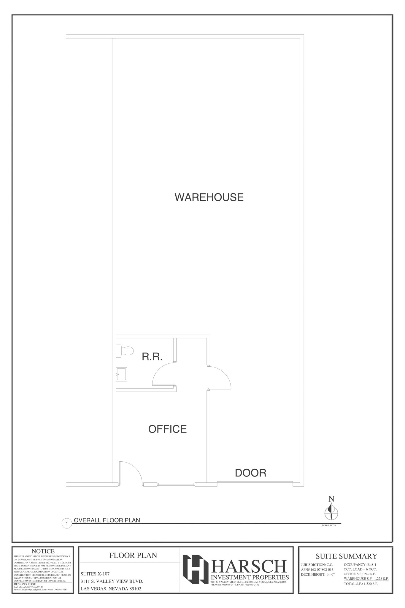 3111 S Valley View Blvd, Las Vegas, NV à louer Plan de site- Image 1 de 1