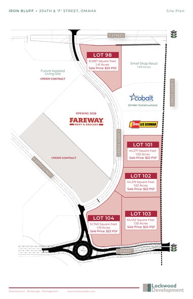 SWC 204th & F St, Elkhorn, NE à vendre - Plan de site - Image 3 de 4