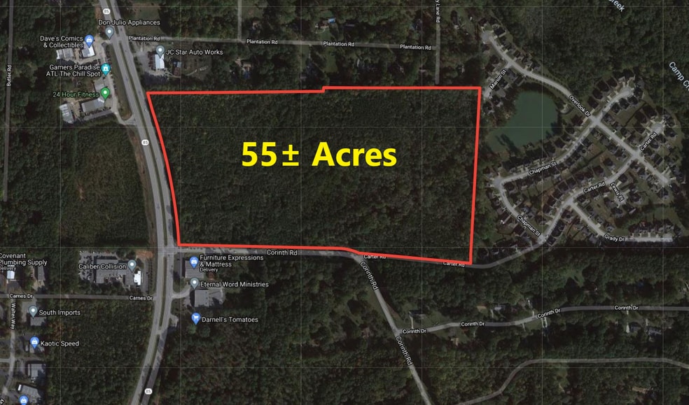 NEC Hwy 85 & Corinth Rd, Fayetteville, GA à vendre - Aérien - Image 3 de 9
