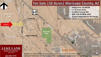 Plus de détails pour 26223 N 199th Ave, Wittmann, AZ - Terrain à vendre