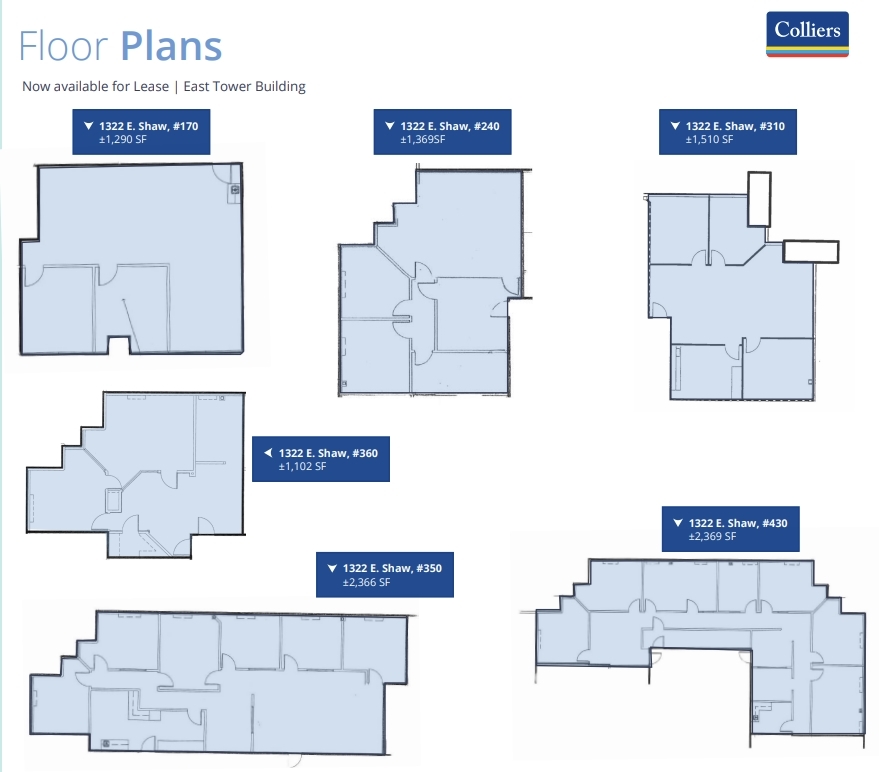 1310 E Shaw Ave, Fresno, CA for lease Floor Plan- Image 1 of 1