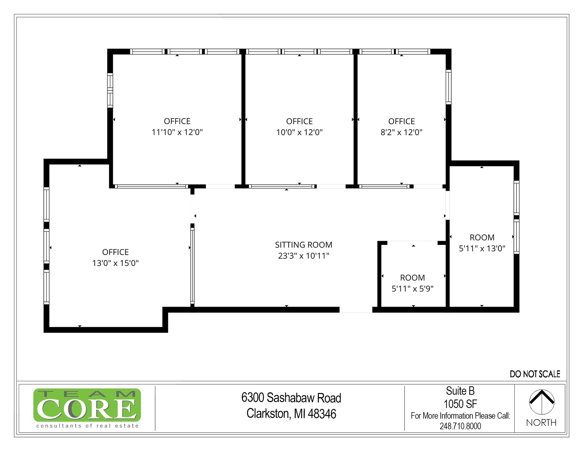 6300 Sashabaw Rd, Village of Clarkston, MI for lease Floor Plan- Image 1 of 1
