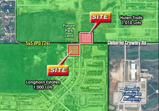 Hulen St & Cleburne Crowley Rd, Crowley, TX à louer - Aérien - Image 2 de 9