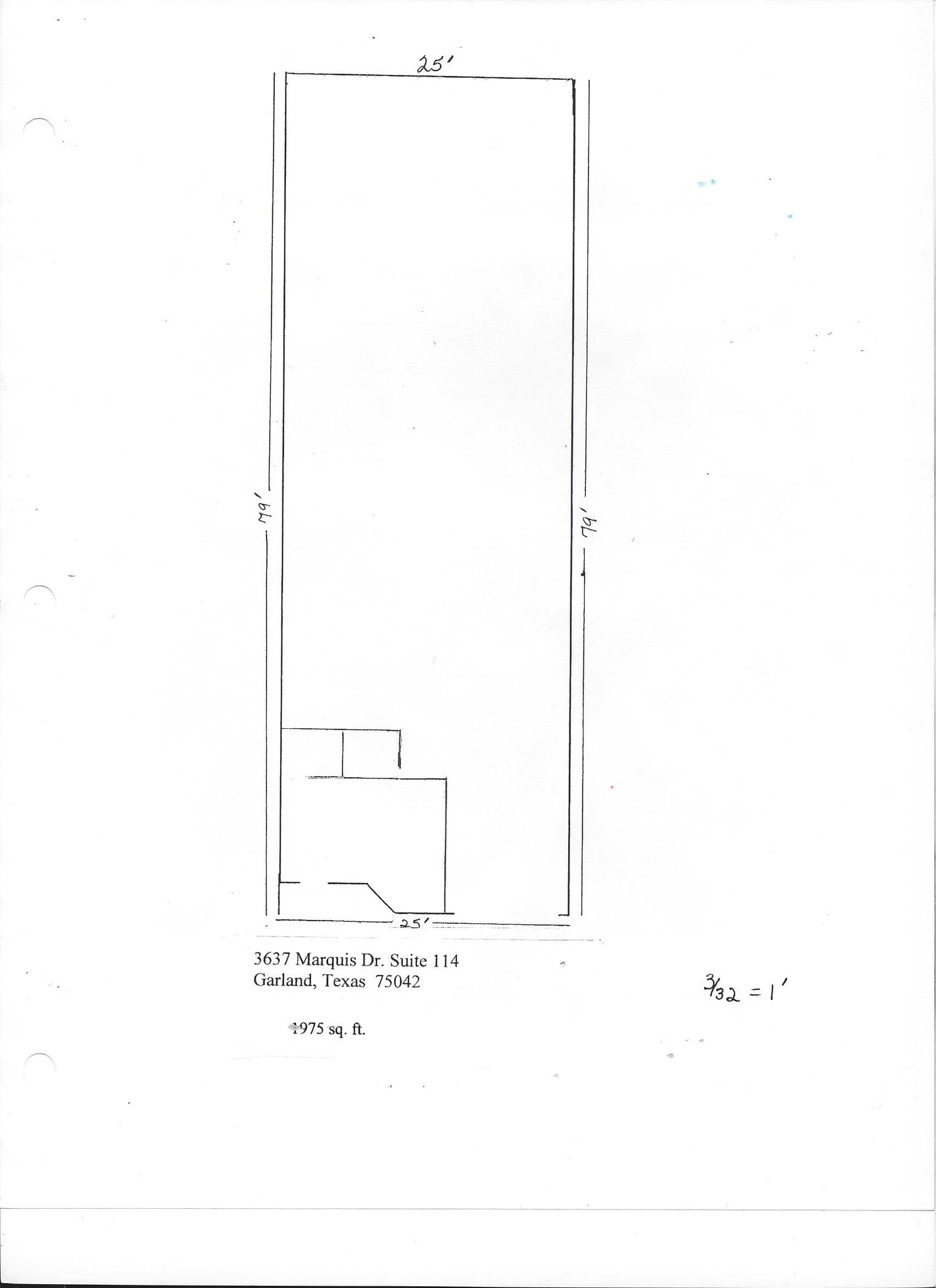 3637 Marquis Dr, Garland, TX à louer Plan d’étage- Image 1 de 1