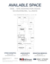 1305 Remington Rd, Schaumburg, IL for lease Floor Plan- Image 1 of 2
