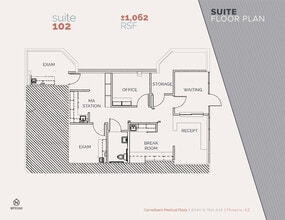5040 N 15th Ave, Phoenix, AZ à louer Plan d’étage- Image 1 de 1