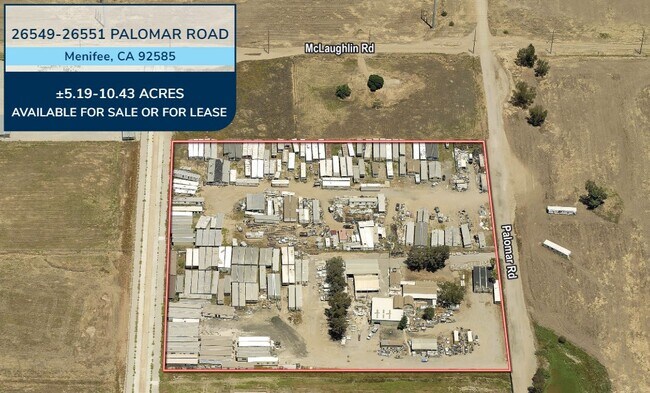 Plus de détails pour 26549 Palomar Rd, Menifee, CA - Terrain à vendre