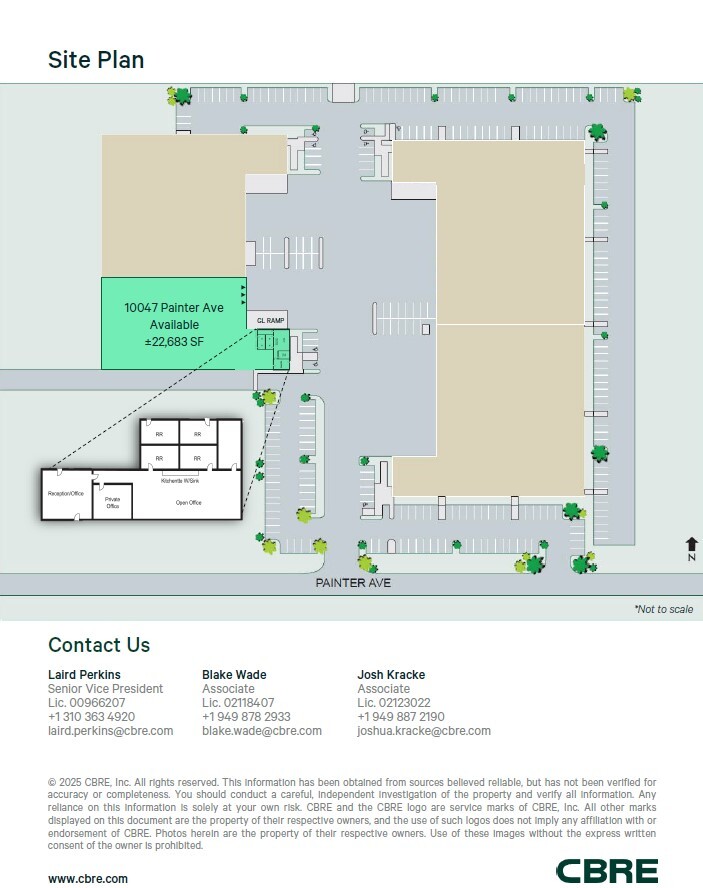 10047-10051 Painter Ave, Santa Fe Springs, CA à louer Plan de site- Image 1 de 1