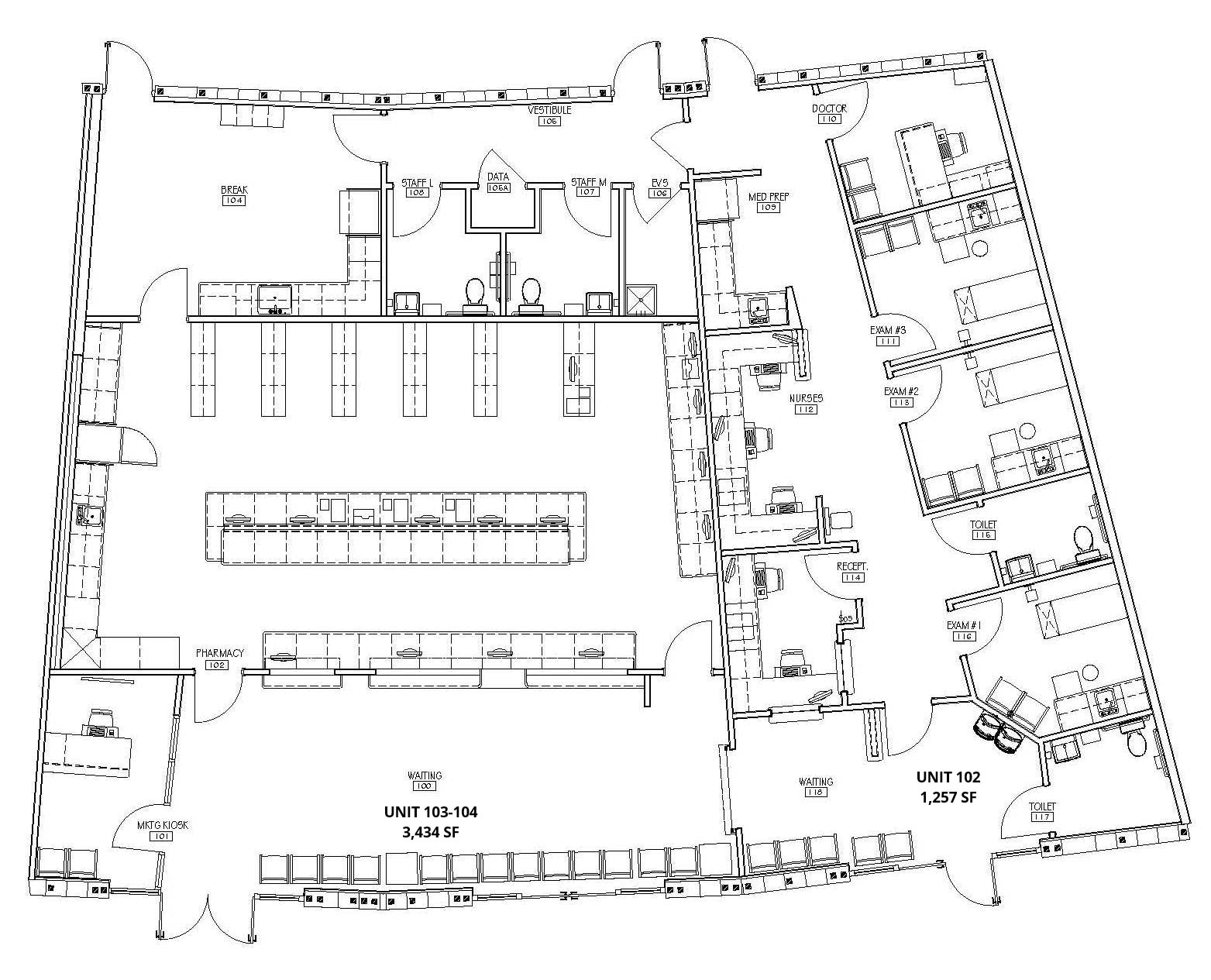 1657 Taylor Rd, Port Orange, FL for lease Typical Floor Plan- Image 1 of 1