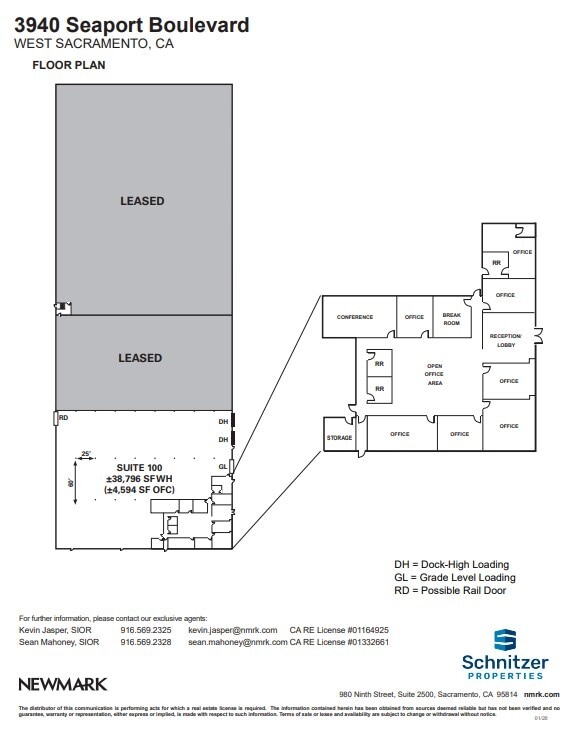 3940 Seaport Blvd, West Sacramento, CA à louer Plan d’étage- Image 1 de 1