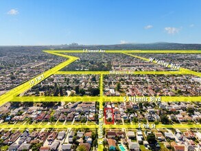 1721 S 9th St, Alhambra, CA - Aerial  map view - Image1