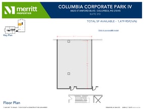 8830 Stanford Blvd, Columbia, MD for lease Floor Plan- Image 1 of 2