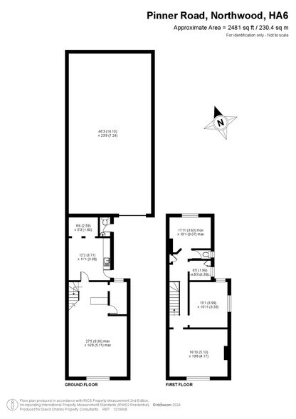 106 Pinner Rd, Northwood à vendre - Plan d’étage - Image 2 de 8