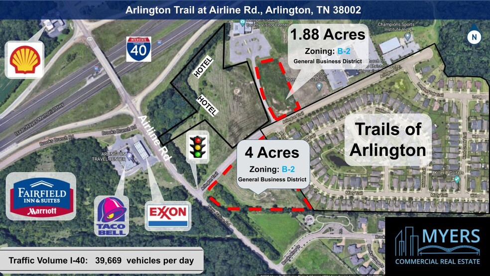 Arlington Trail & Airline Rd, Arlington, TN for sale - Building Photo - Image 2 of 2