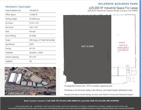 22520 Temescal Canyon Rd, Corona, CA for lease Floor Plan- Image 1 of 1