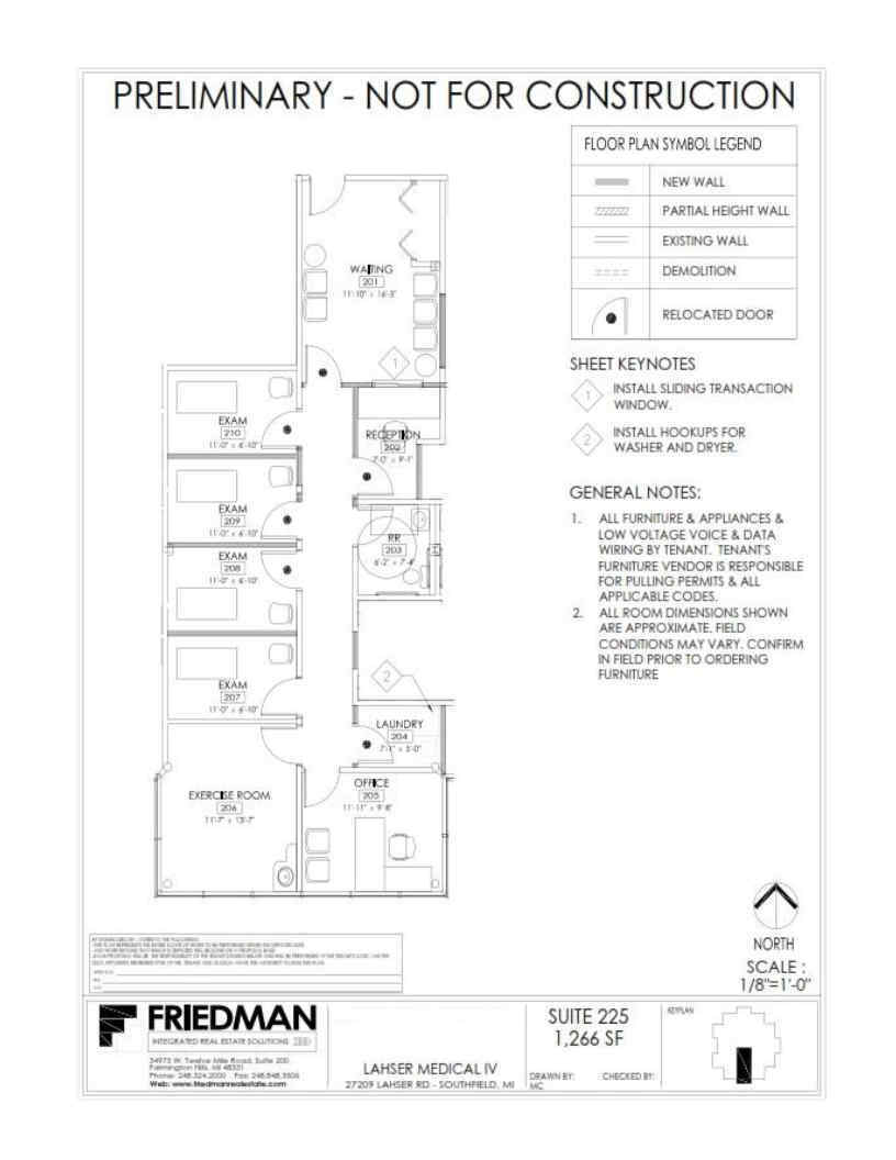 27177 Lahser Rd, Southfield, MI à louer Plan d  tage- Image 1 de 1