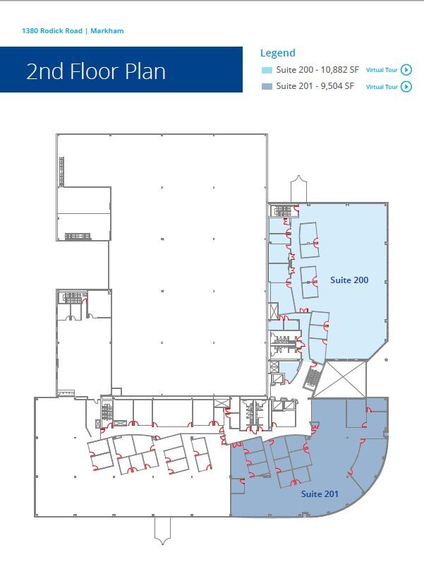 1380 Rodick Rd, Markham, ON for lease Floor Plan- Image 1 of 1