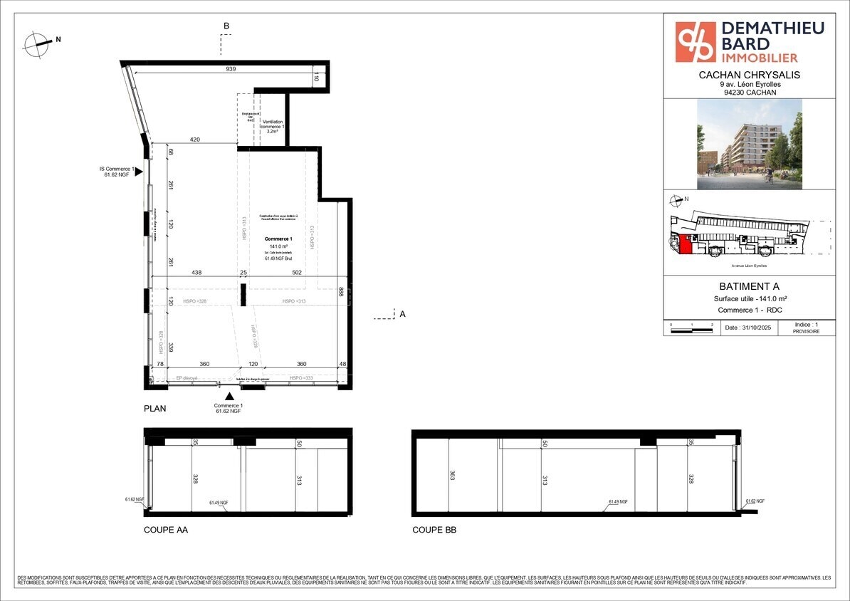 23-25 Avenue Carnot, Cachan for lease Interior Photo- Image 1 of 2