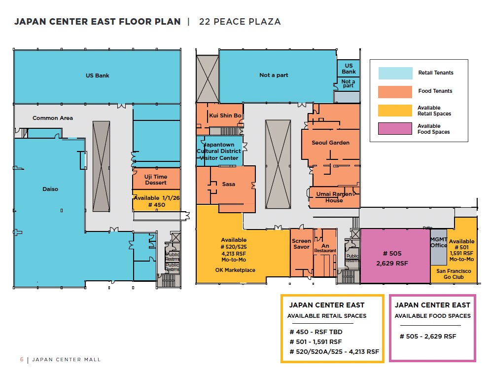 1737 Post St, San Francisco, CA for lease Floor Plan- Image 1 of 1