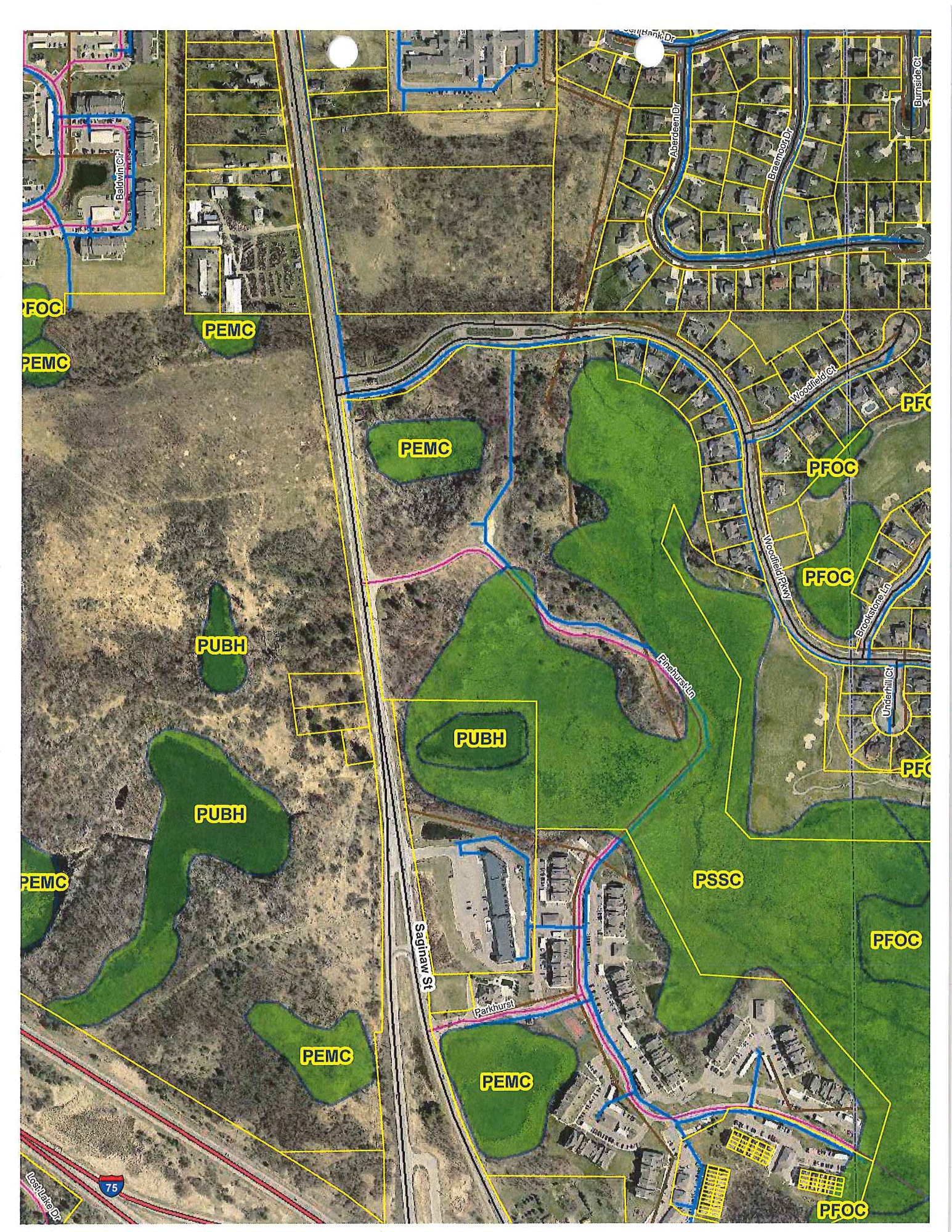10293 S Saginaw Rd, Grand Blanc, MI for sale Plat Map- Image 1 of 6