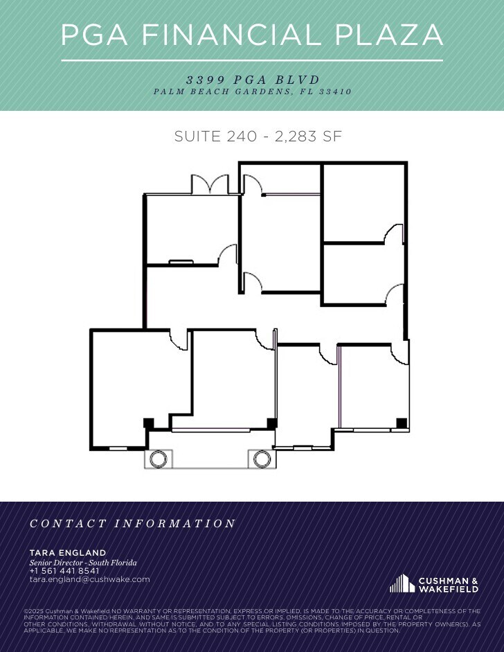 3399 PGA Blvd, Palm Beach Gardens, FL for lease Floor Plan- Image 1 of 6