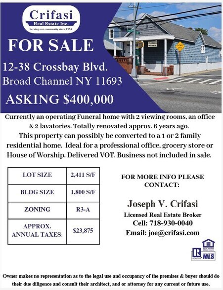 1238 Cross Bay Blvd, Broad Channel, NY à vendre - Photo du bâtiment - Image 2 de 17