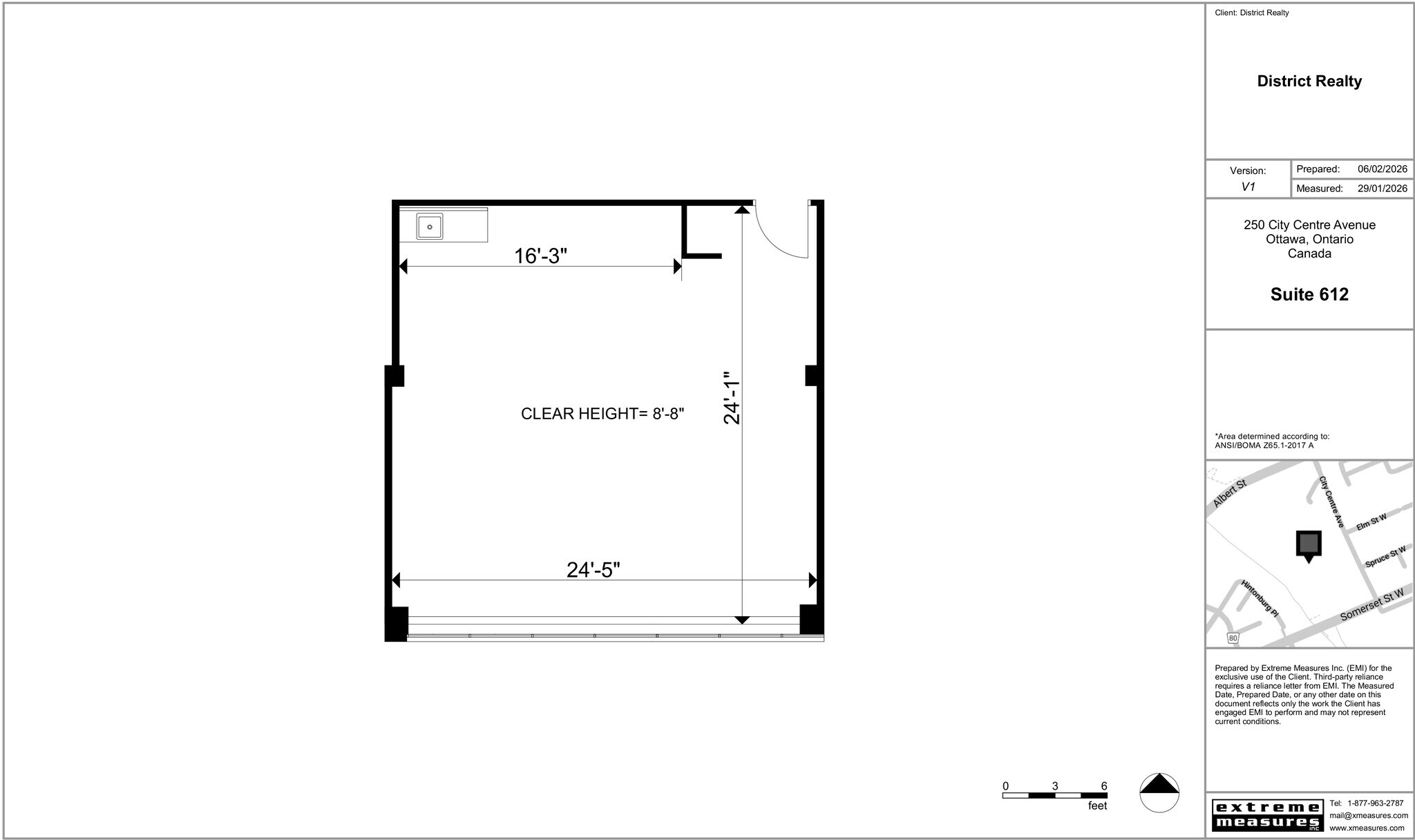 250 City Centre Ave, Ottawa, ON for lease Floor Plan- Image 1 of 1