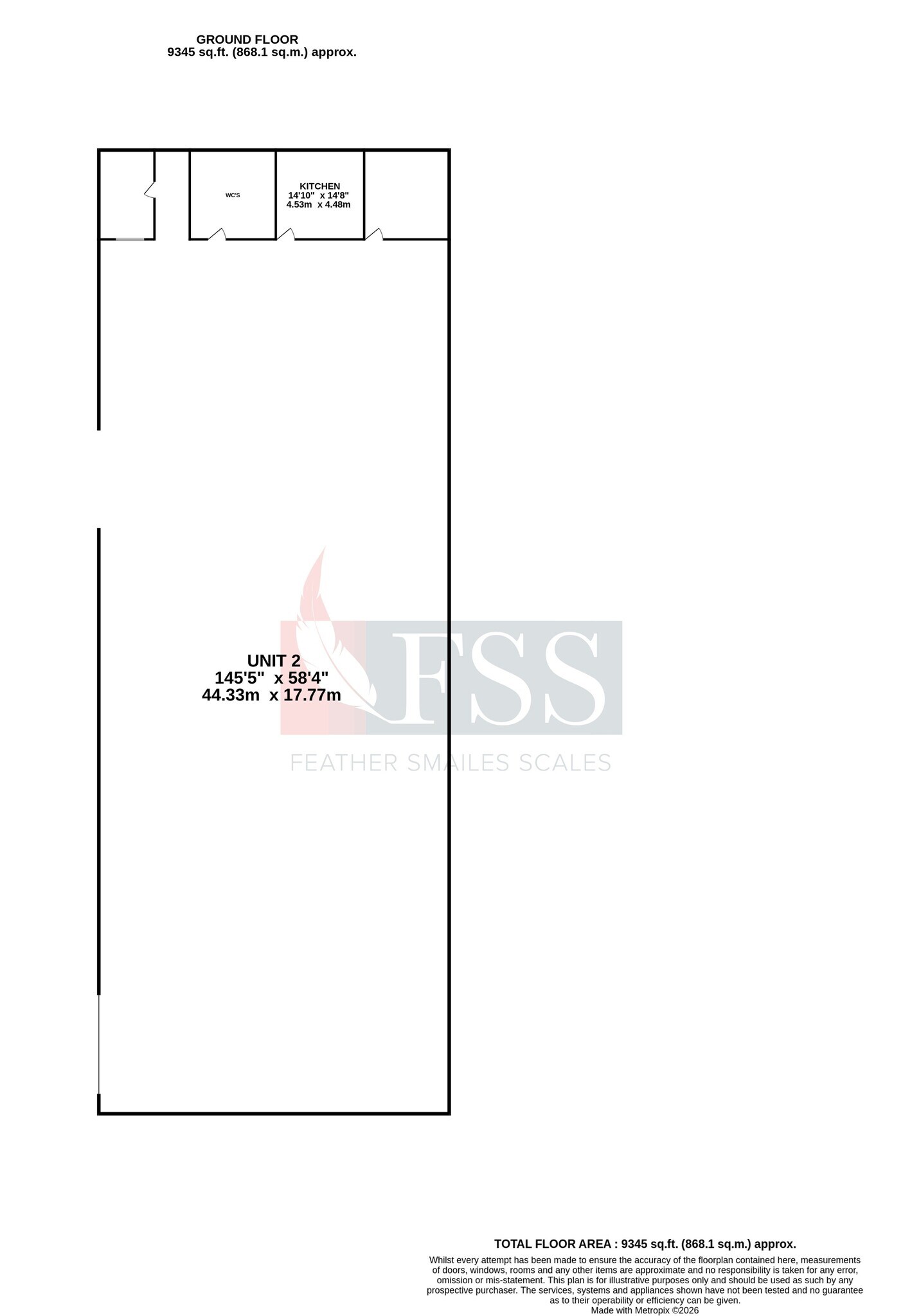 Wighill Ln, Thorp Arch à louer Plan d’étage- Image 1 de 9